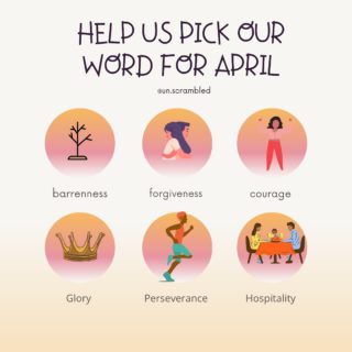 A P R I L 

Time to start FRESH! 

What word should we do for the month of April?

Comment below your PICK! ✍🏽